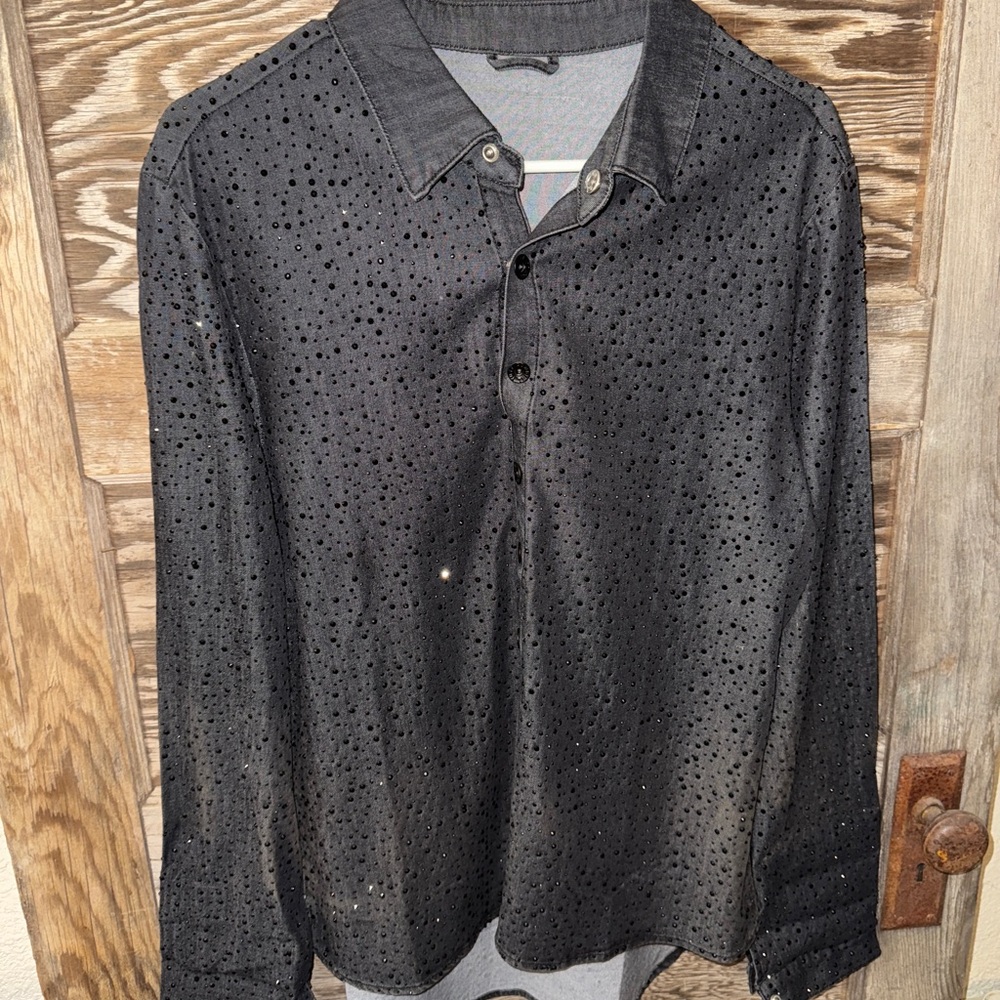 Cowgirl Tuff Crystal Pull Over Shirt